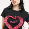 Bby tee Corazón fuxia - PROTESTA - Imagen 3