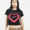 Bby tee Corazón fuxia - PROTESTA