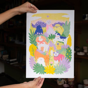 Perritos Risografía - Cata Cartagena