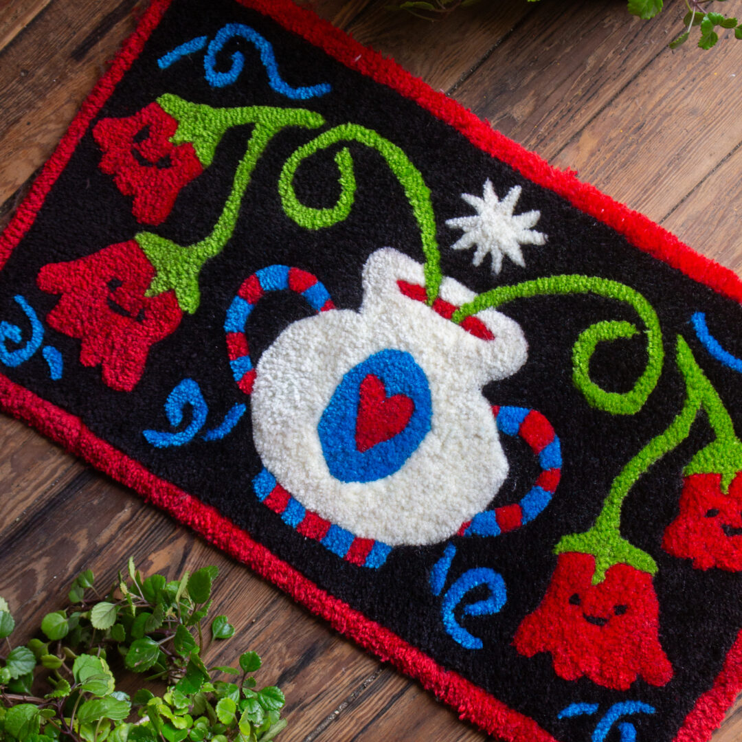 Alfombra Jarrón - Zanahoria Pecosa + TAPIR
