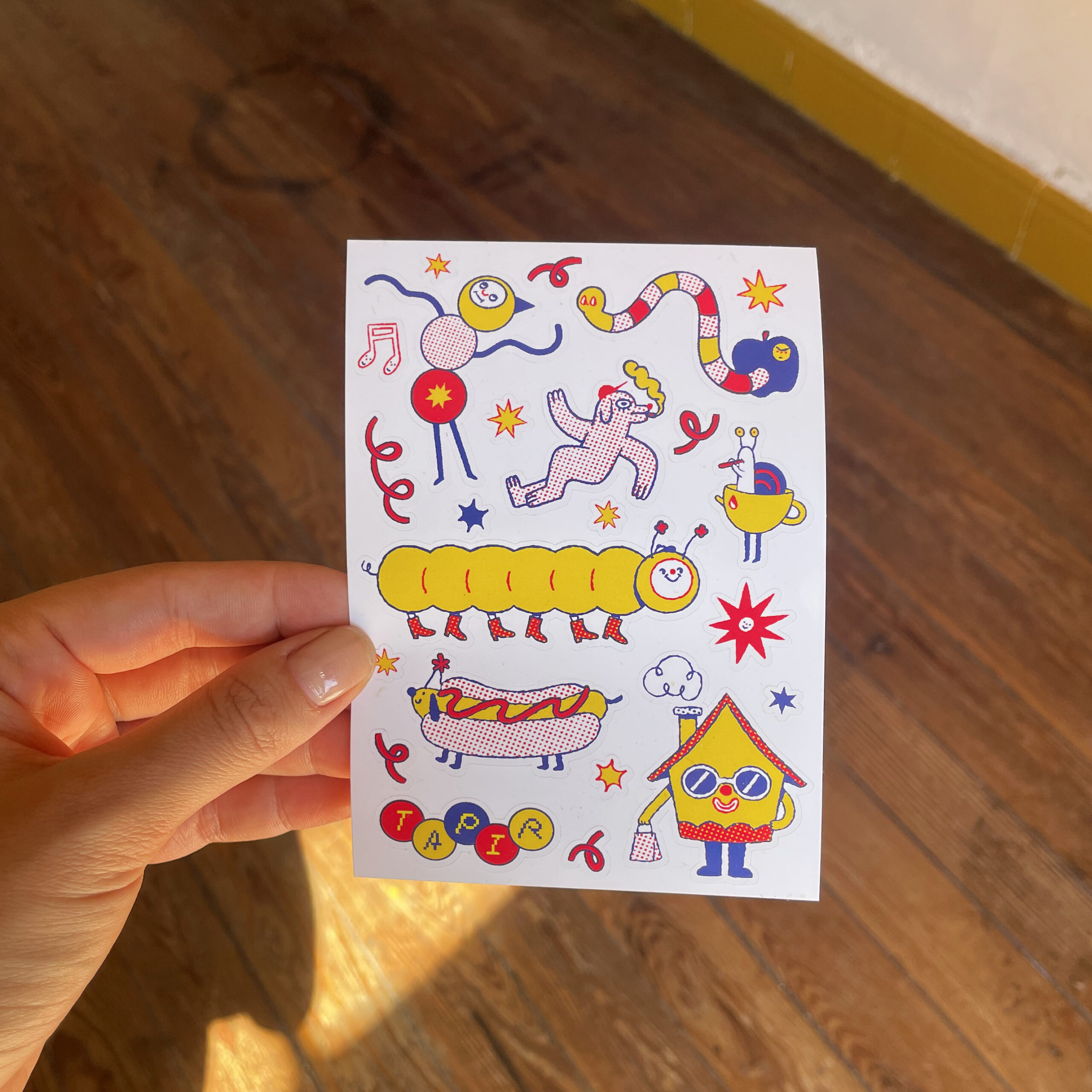 Plancha stickers - TAPIR