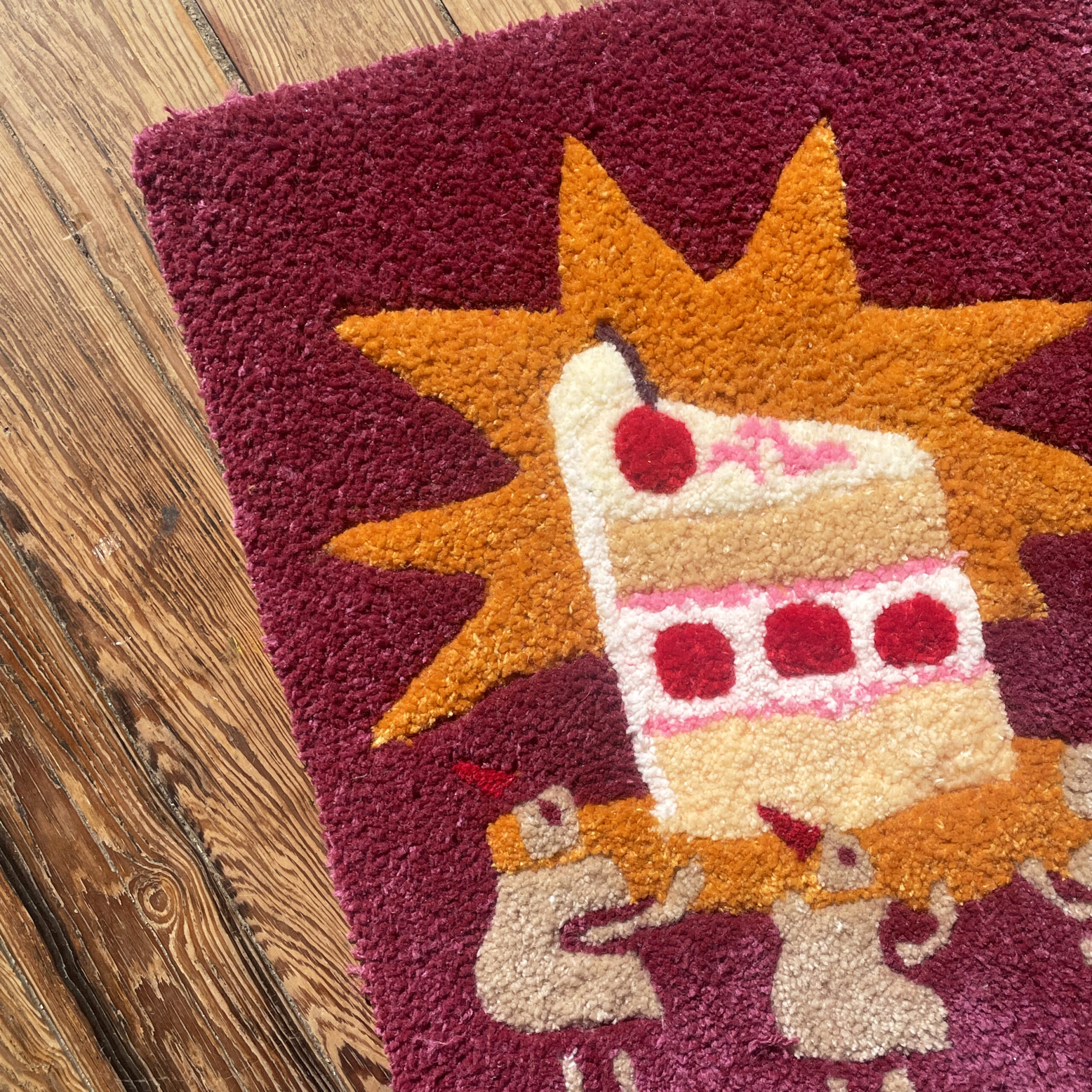 Alfombra Tres amigos y una torta - TAPIR + H0la.Luna - Imagen 3