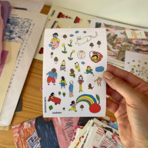 Plancha de stickers - Mañana - Flore