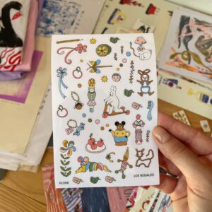 Plancha de stickers - Los regalos - Flore